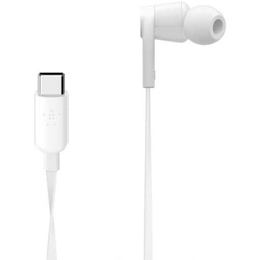 Belkin RockStar In-Ear Headphones with USB Type-C Connector (White)