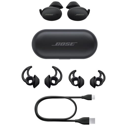 Bose Sport Earbuds True Wireless In-Ear Headphones (Triple Black)