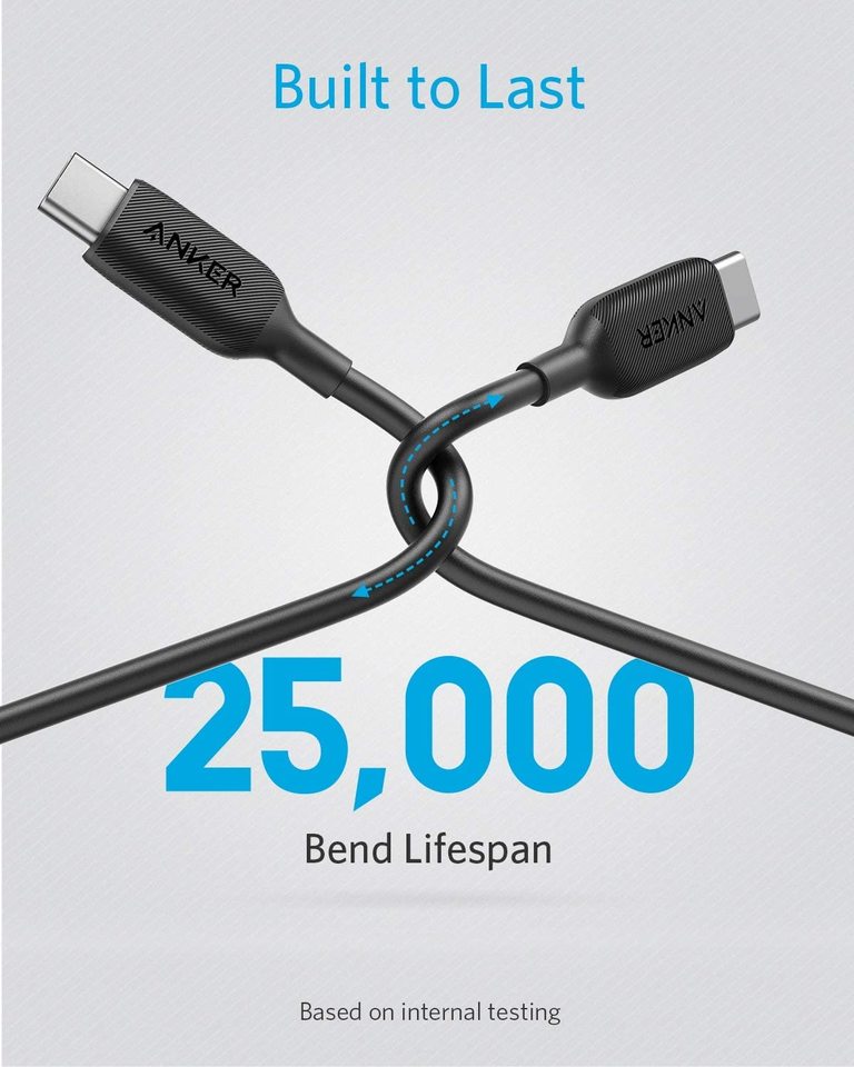 Anker PowerLine III USB-C to USB-C (0.9m/3ft) -Black Anker PowerLine III USB-C to USB-C (0.9m/3ft) -Black