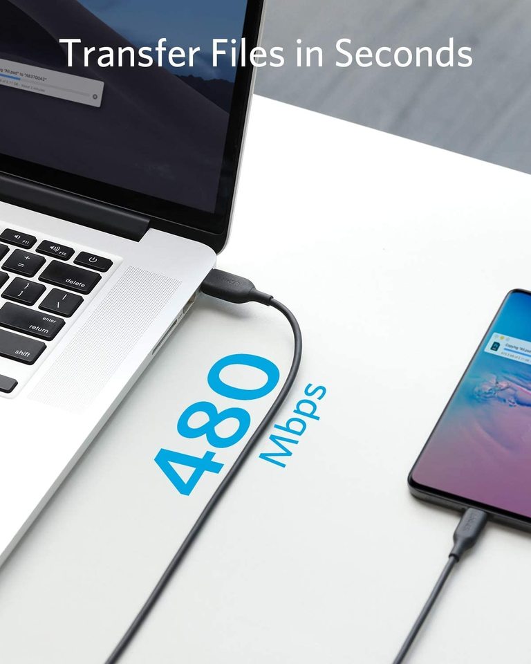 Anker PowerLine III USB-C to USB-C (0.9m/3ft) -Black Anker PowerLine III USB-C to USB-C (0.9m/3ft) -Black