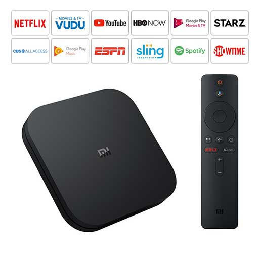 Xiaomi Mi Box S 4K HDR Android TV with Google Assistant Remote Streaming Media Player