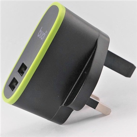 BUDI Home Charger 12W 2Usb Port M8J056U Black BUDI Home Charger 12W 2Usb Port M8J056U Black