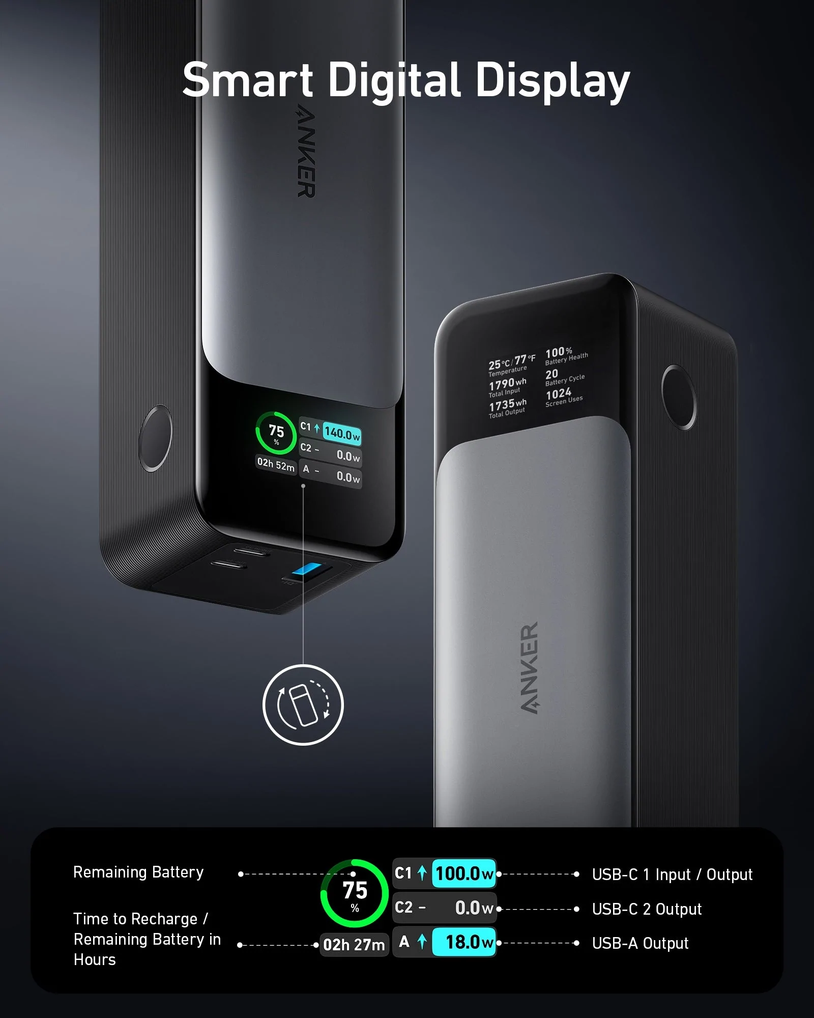 Anker 737 Power Bank (PowerCore 24K) Anker 737 Power Bank (PowerCore 24K)
